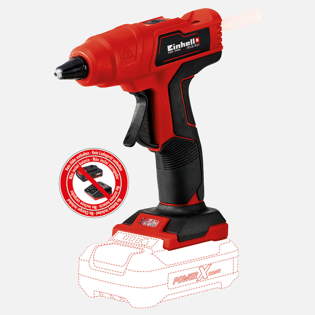 Einhell TE-CG 18 Li Solo Akülü Sıcak Silikon Mum Tabancası (Akü ve Şarj Cihazı Dahil Değildir.) 9