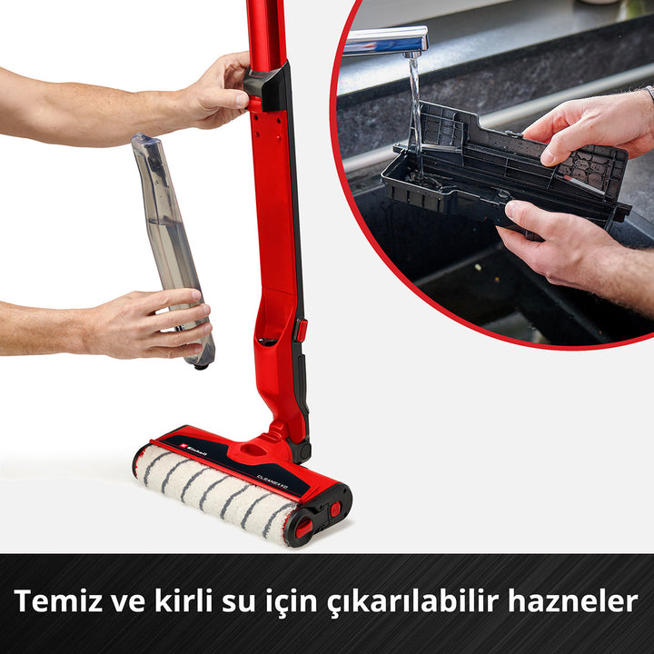 Einhell Cleanexxo Solo Akülü Sert Zemin Temizleyici (Akü ve Şarj Cihazı Dahil Değildir.) 8