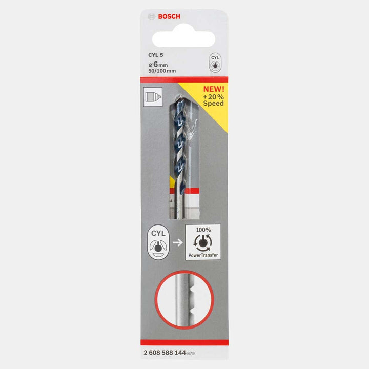 Bosch Granit Beton Matkap Ucu 6x50x100 mm Blue Granite Turbo 2