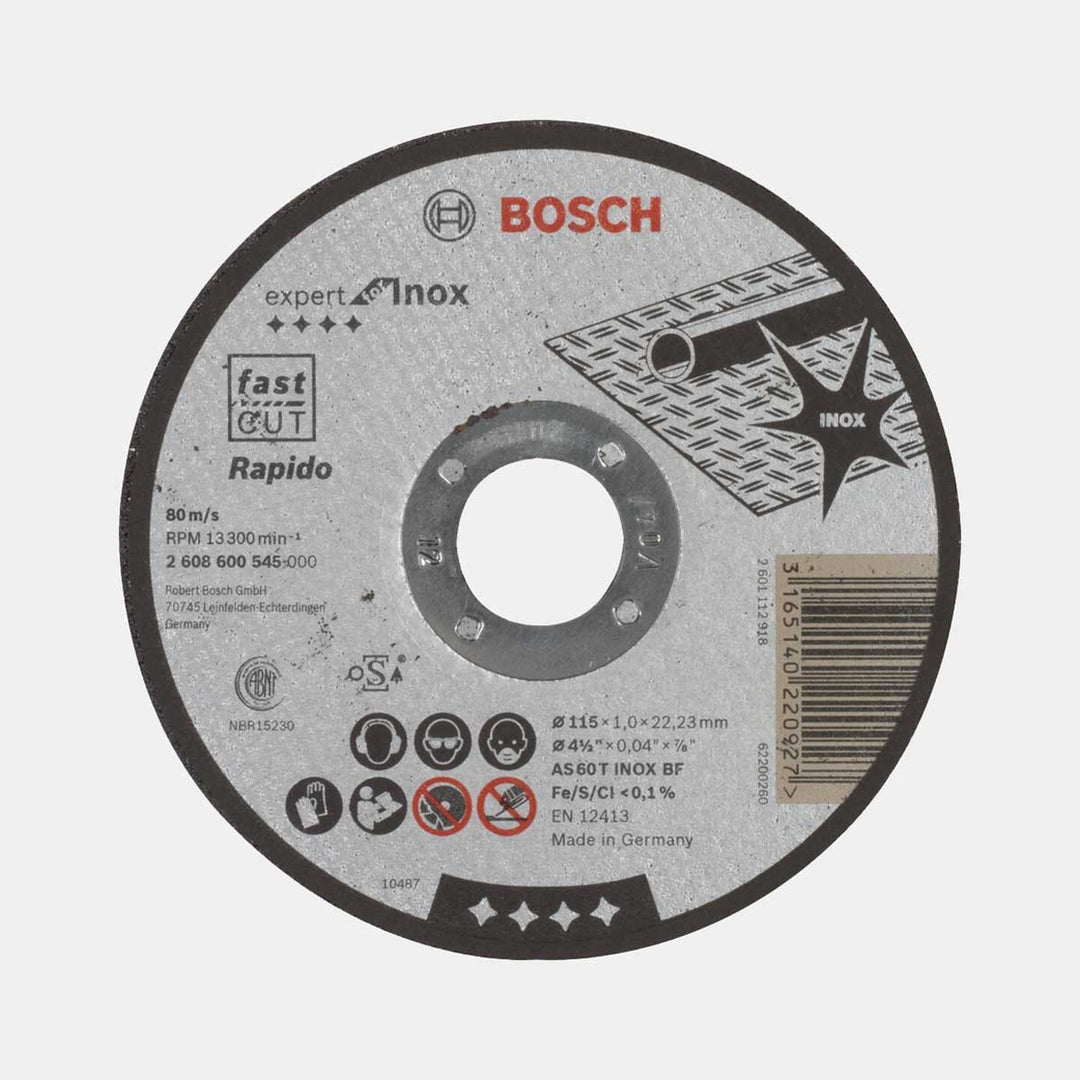 Bosch Kesme Taşı 115x1 mm Inox Düz Expert
