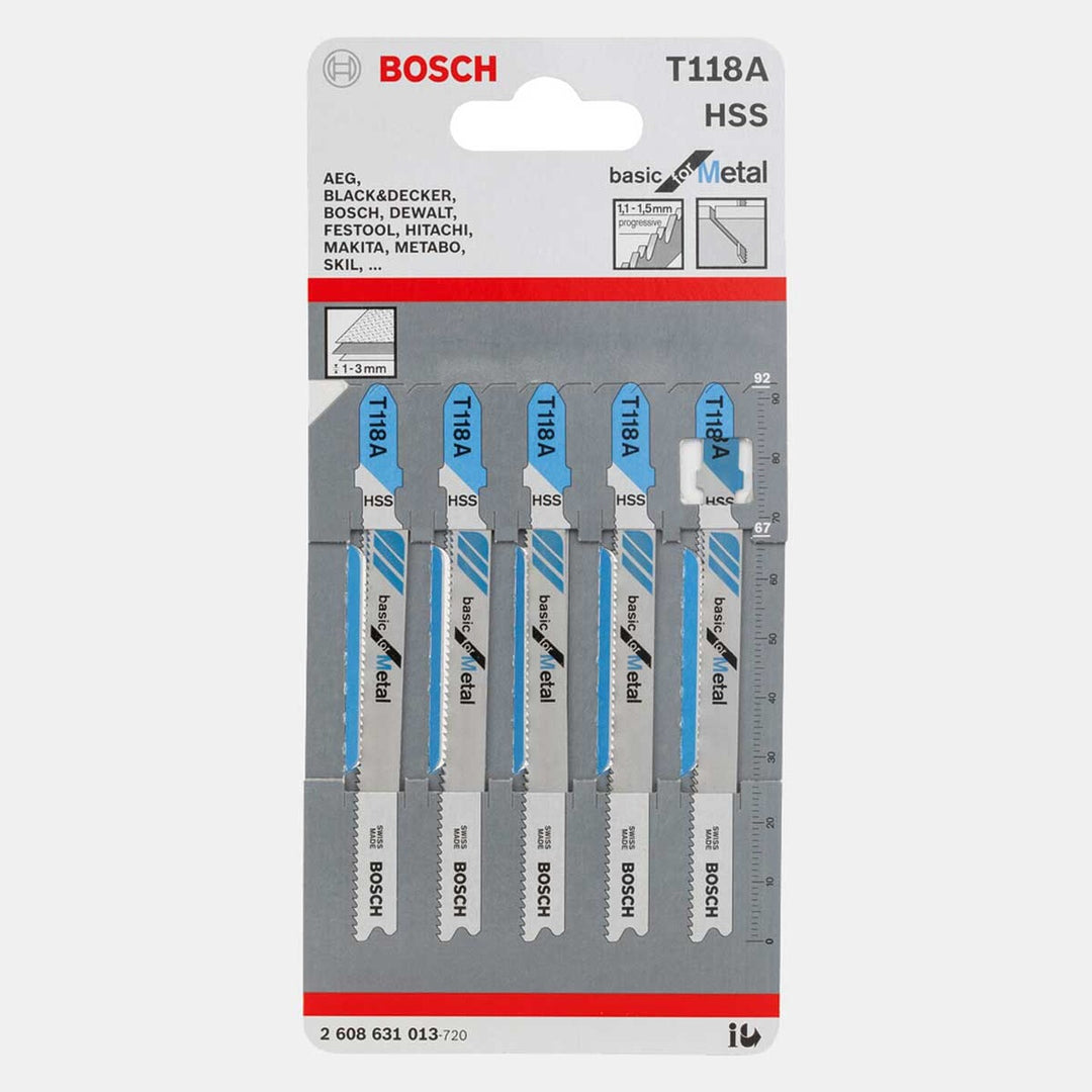 Bosch Metal 5`li Paket T118 A Hss 50 mm 2