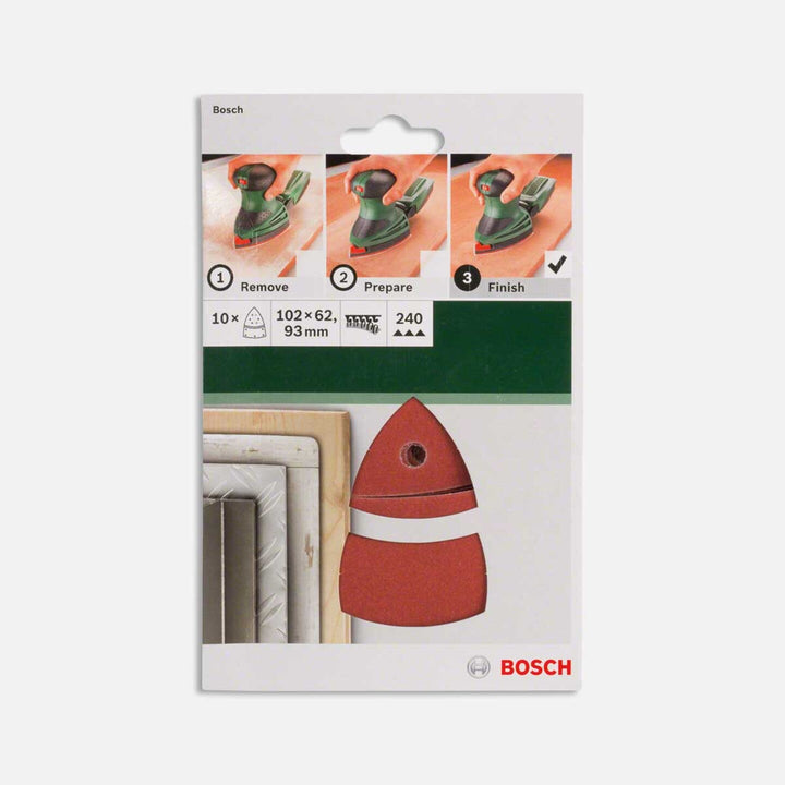 Bosch Psm Universal Zımpara 240Kum 10`lu 102x62x93 mm 2