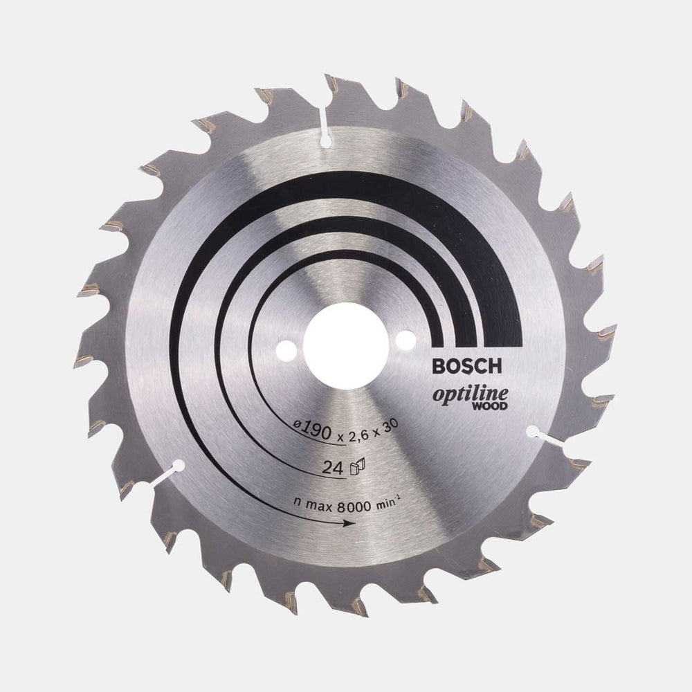 Bosch Optiline Daire Testere Bıçağı 190x30 mm 24 Diş 2