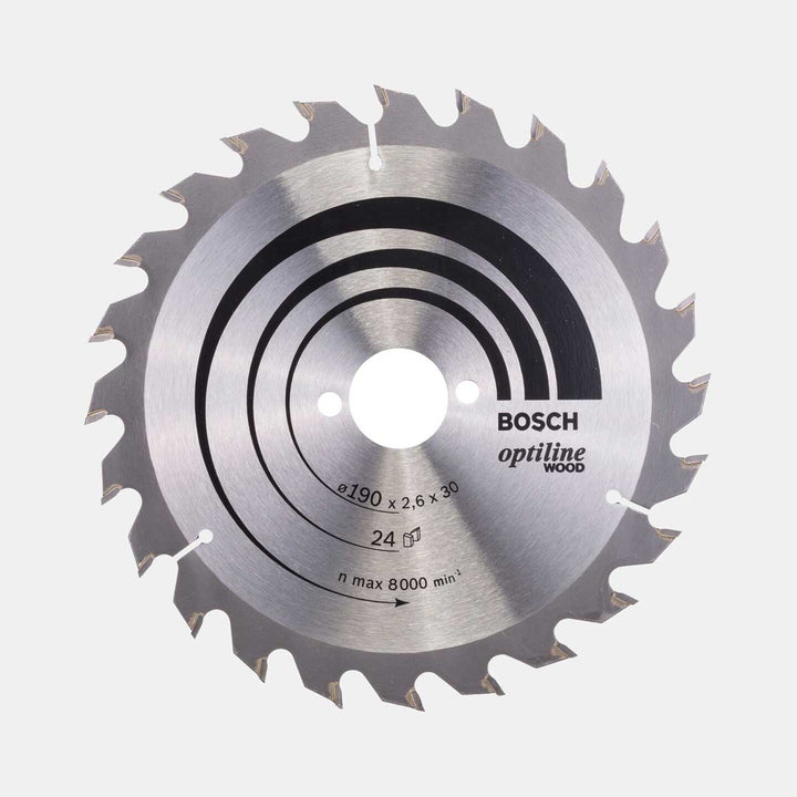 Bosch Optiline Daire Testere Bıçağı 190x30 mm 24 Diş 2