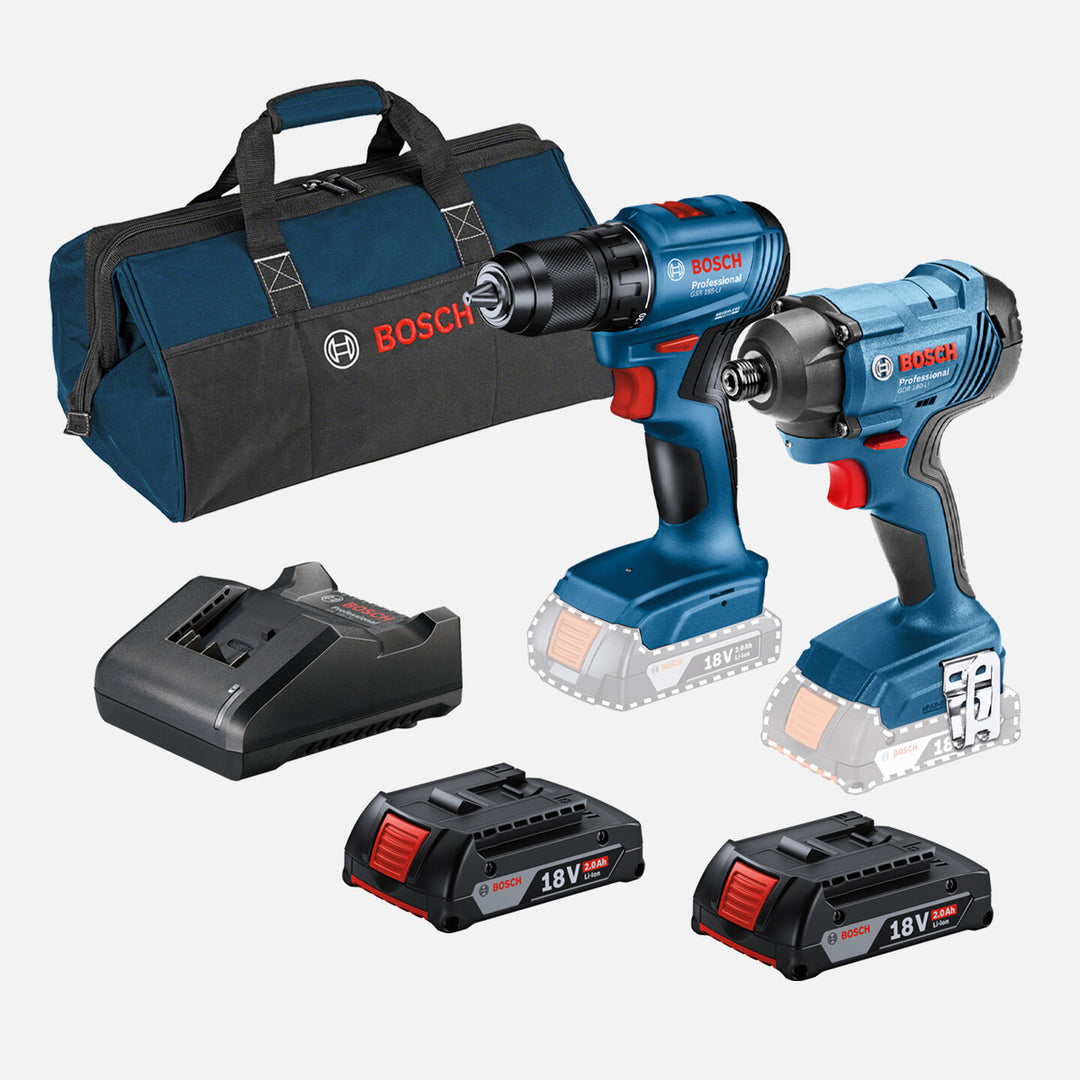 Bosch Profesyonel GSR 185-Lİ Akülü Vidalama ve GDR 180-Lİ Somun Sıkma Akülü Makine Seti