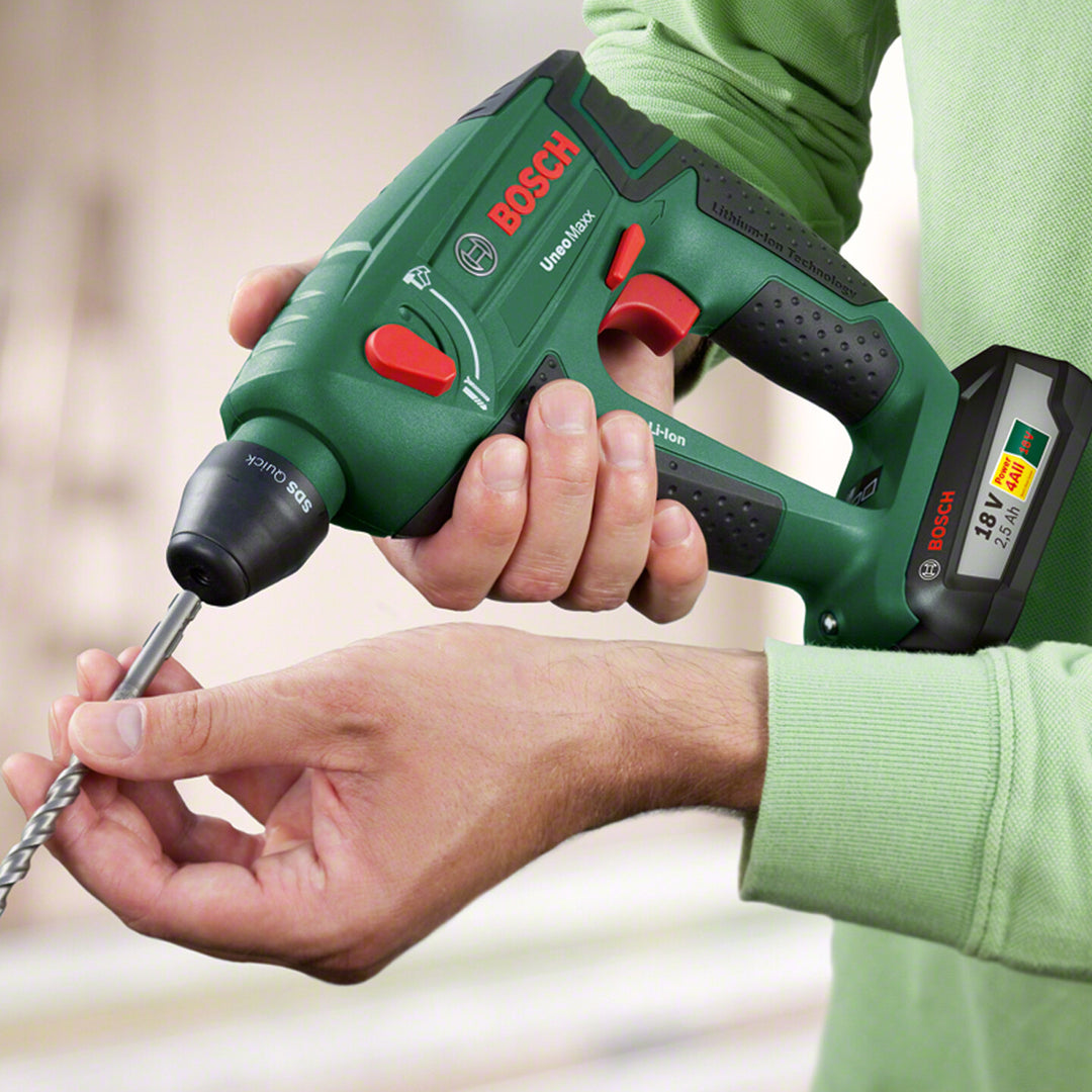 Bosch UneoMaxx 18V SDS Çift Akülü Pnömatik Kırıcı Delici Matkap 2
