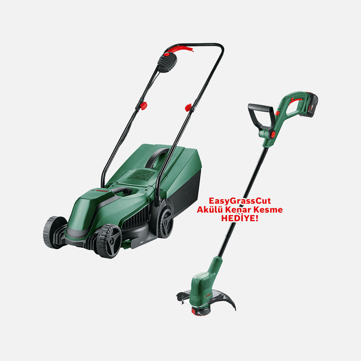 Bosch EasyMower+EasyGrassCut Set 18V Akülü Çim Biçme Makinesi 2