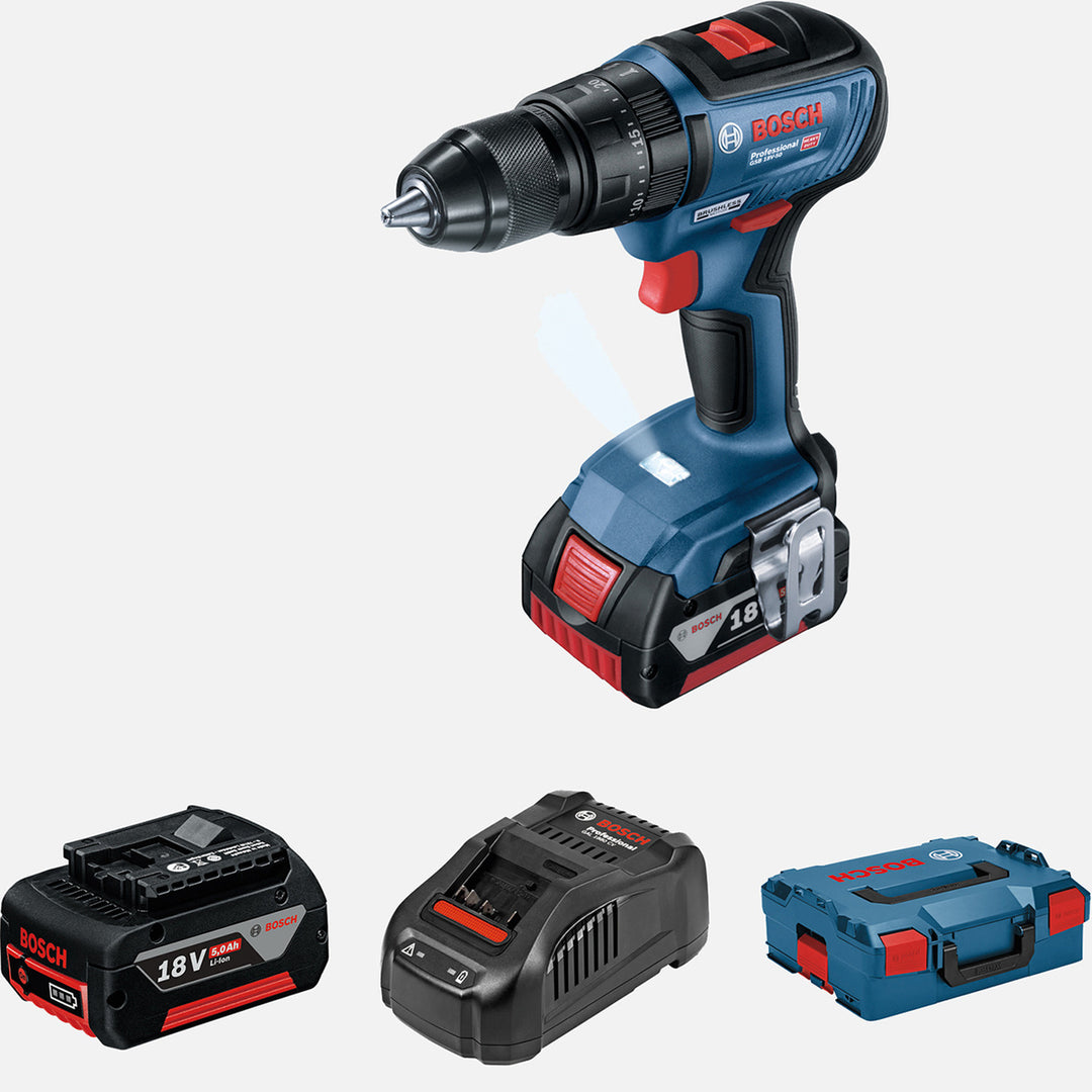 Bosch GSR 18V-50 2 x 5.0 Ah. Akülü Vidalama