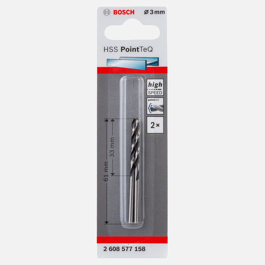 Bosch HSS-PointTec Metal Delme Ucu 3.0 mm 2`li Paket