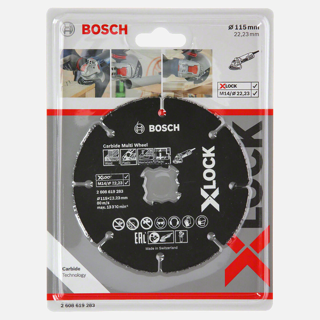 Bosch X-LOCK Carbide Multi Wheel Kesici Disk 115 mm
