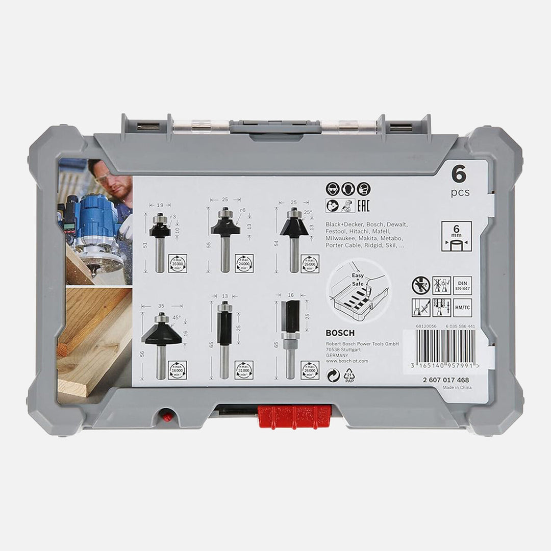 Bosch Freze Uç 6 Parça 6 mm Şaft 3