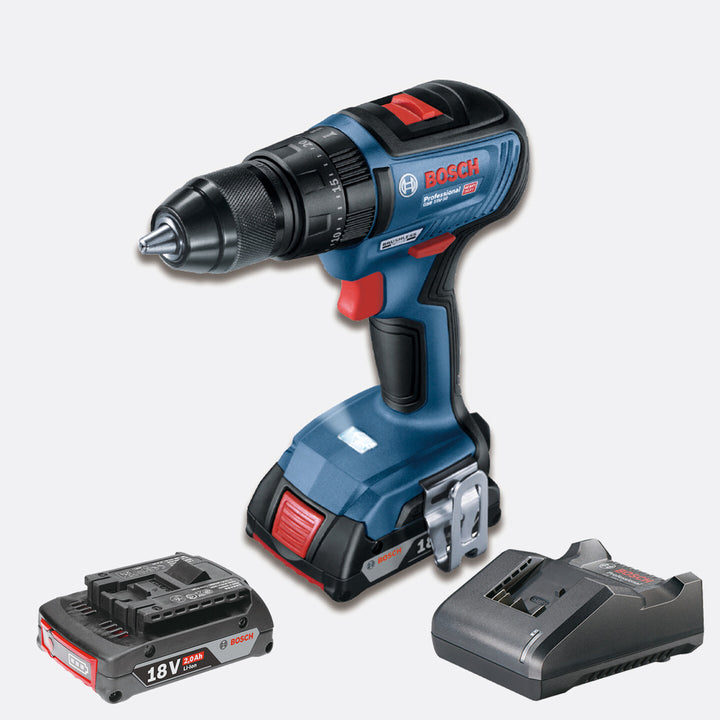 Bosch Profesyonel GSB-18V-50 18V 2 Ah Li-ion Darbeli Çift Akülü Vidalama