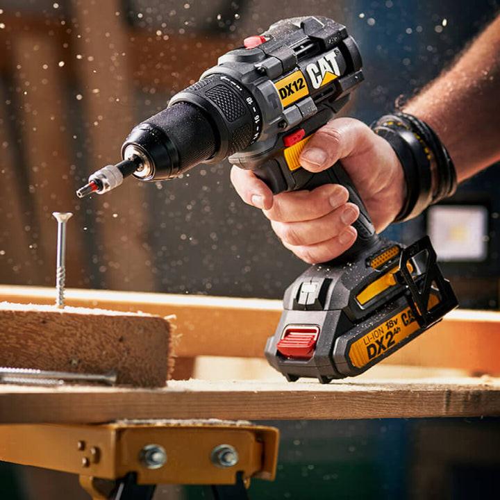 CAT DX12 18V 2 Ah Çift Akülü Li-ion Profesyonel Darbeli Akülü Matkap 5