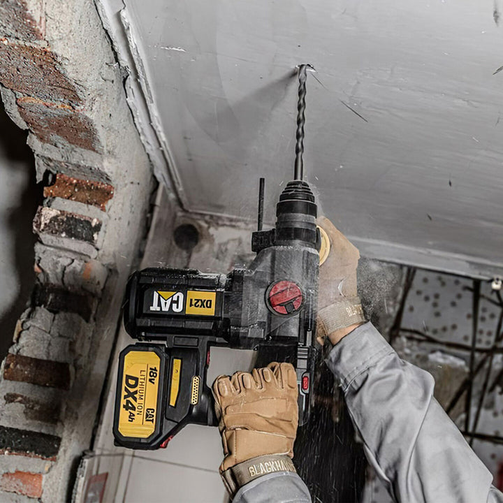 CAT DX21B 18Volt 2.2J Kömürsüz Profesyonel SDS-Plus Pnömatik Kırıcı/Delici (Akü ve Şarj Cihazı Dahil Değildir.) 9