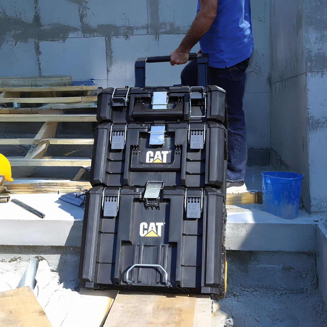 Cat DA41005 Hyper Stack Ağır Hizmet Tipi 3’Lü Tekerlekli Kilitli Takım Çantası Seti 9