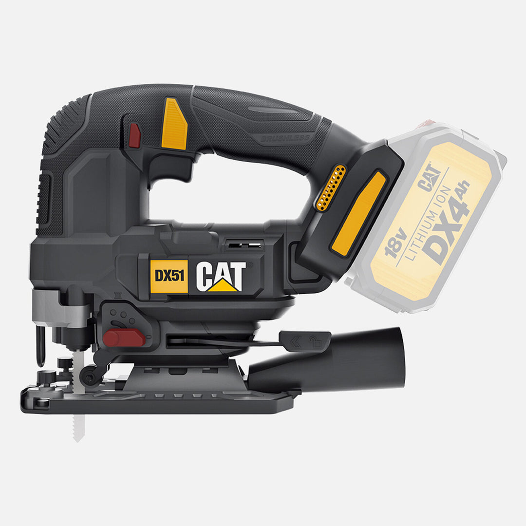 CAT DX51B 18Volt Kömürsüz Profesyonel Dekupaj Testere(Akü ve Şarj Dahil Değildir.)