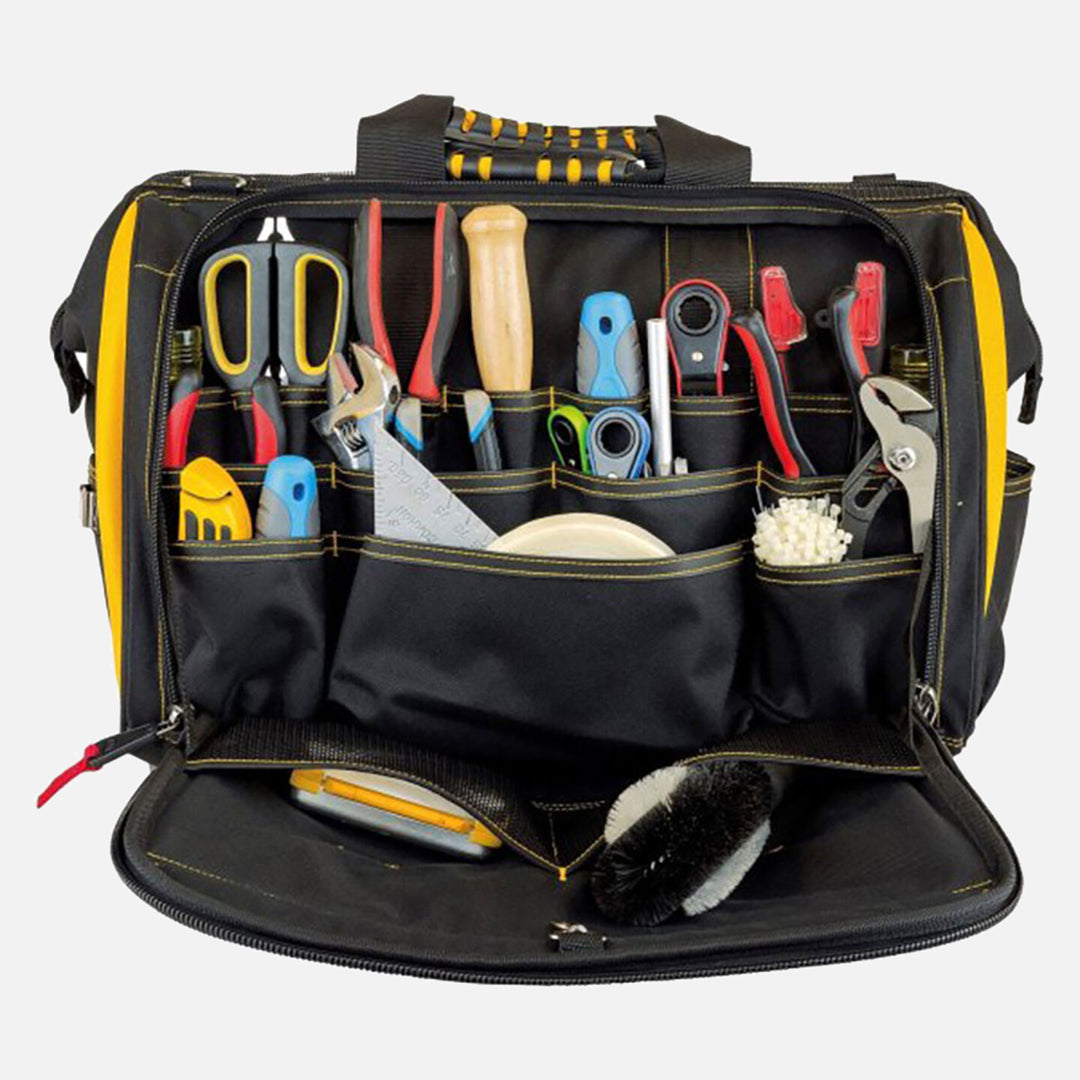 Cat DA980199 18`` Geniş Ağızlı 5 Bölmeli Ağır Hizmet Bez Alet Takım Çantası 7