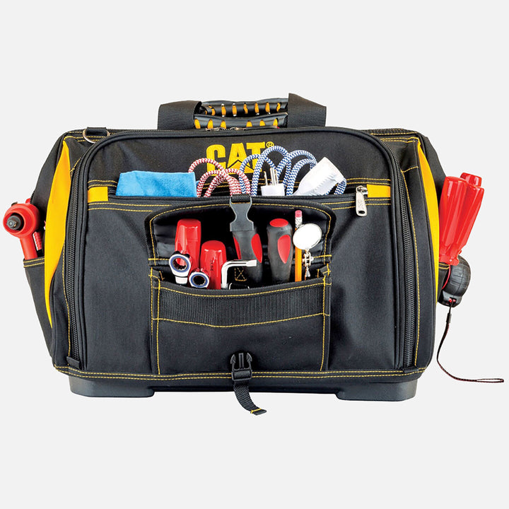 Cat DA980199 18`` Geniş Ağızlı 5 Bölmeli Ağır Hizmet Bez Alet Takım Çantası 8