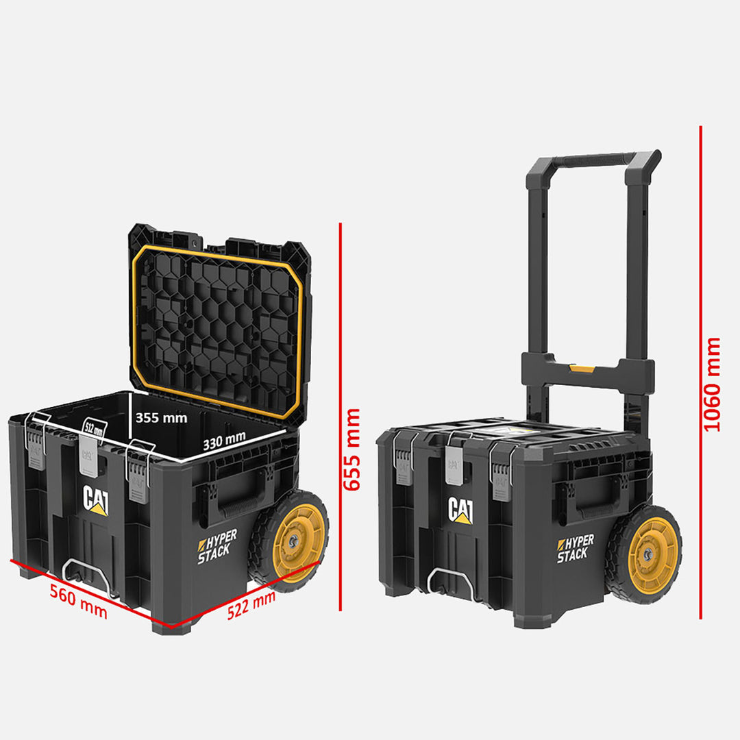 Cat DA41004 Hyper Stack 60 Litre Ağır Hizmet Tipi Tekerlekli Kilitli Takım Çantası 5