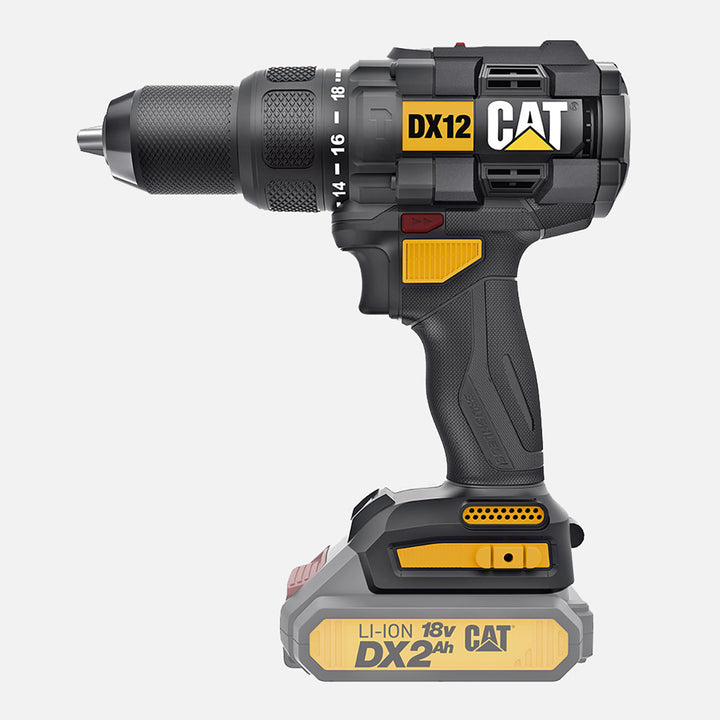 CAT DX12B 18Volt Kömürsüz Profesyonel Şarjlı Darbeli Matkap(Akü ve Şarj Cihazı Dahil Değildir.) 8
