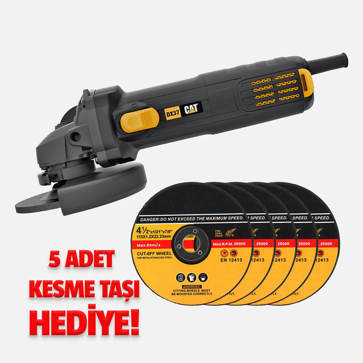 CAT DX37 750Watt 115mm Profesyonel Avuç Taşlama