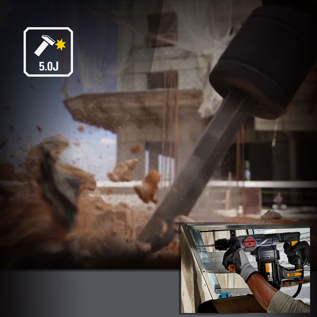 CAT DX27 1500Watt 5.0J 32MM Profesyonel SDS-Plus Kırıcı/Delici 2