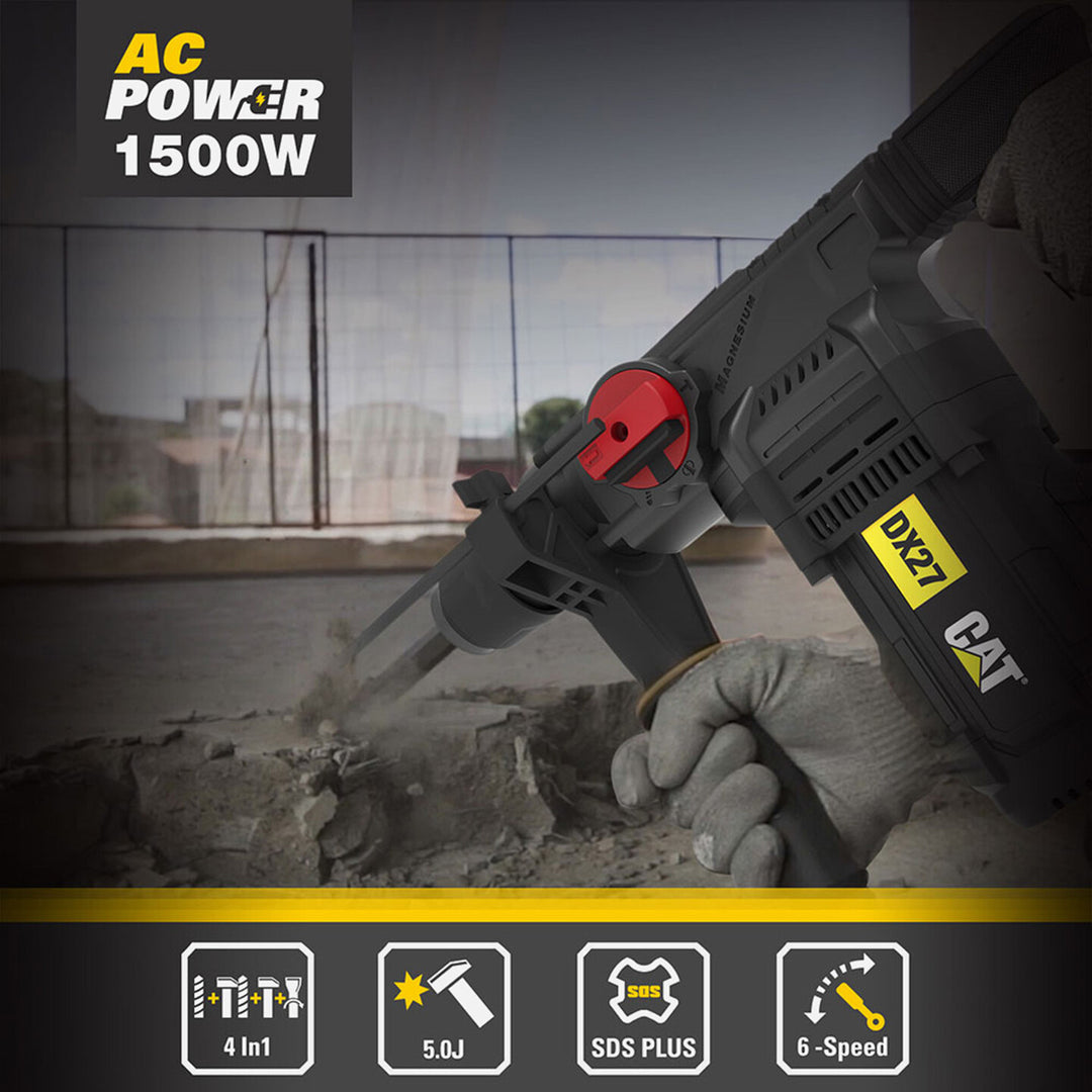CAT DX27 1500Watt 5.0J 32MM Profesyonel SDS-Plus Kırıcı/Delici 4