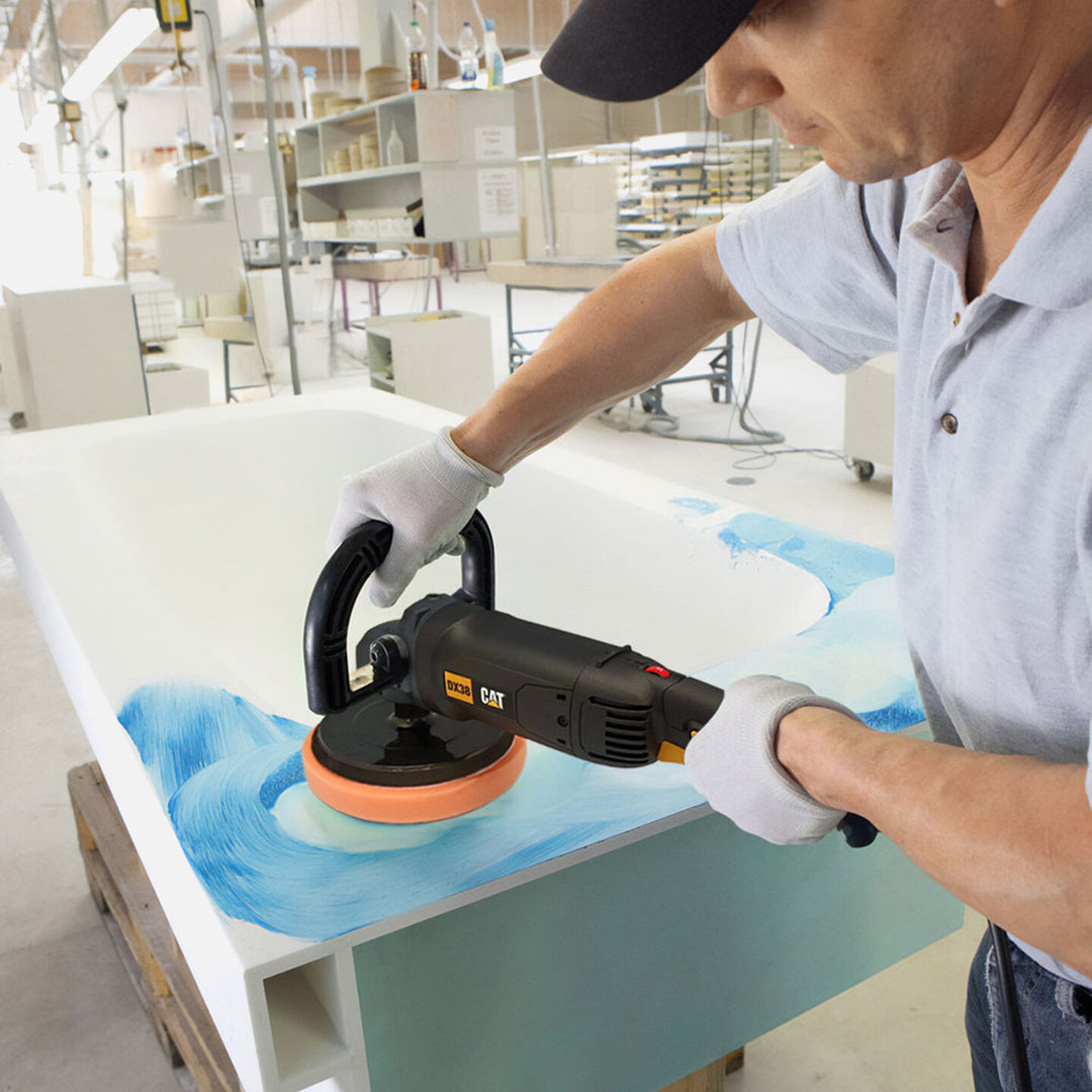 CAT DX38 1400Watt 180MM Devir Ayarlı Profesyonel Polisaj Makinesi 8