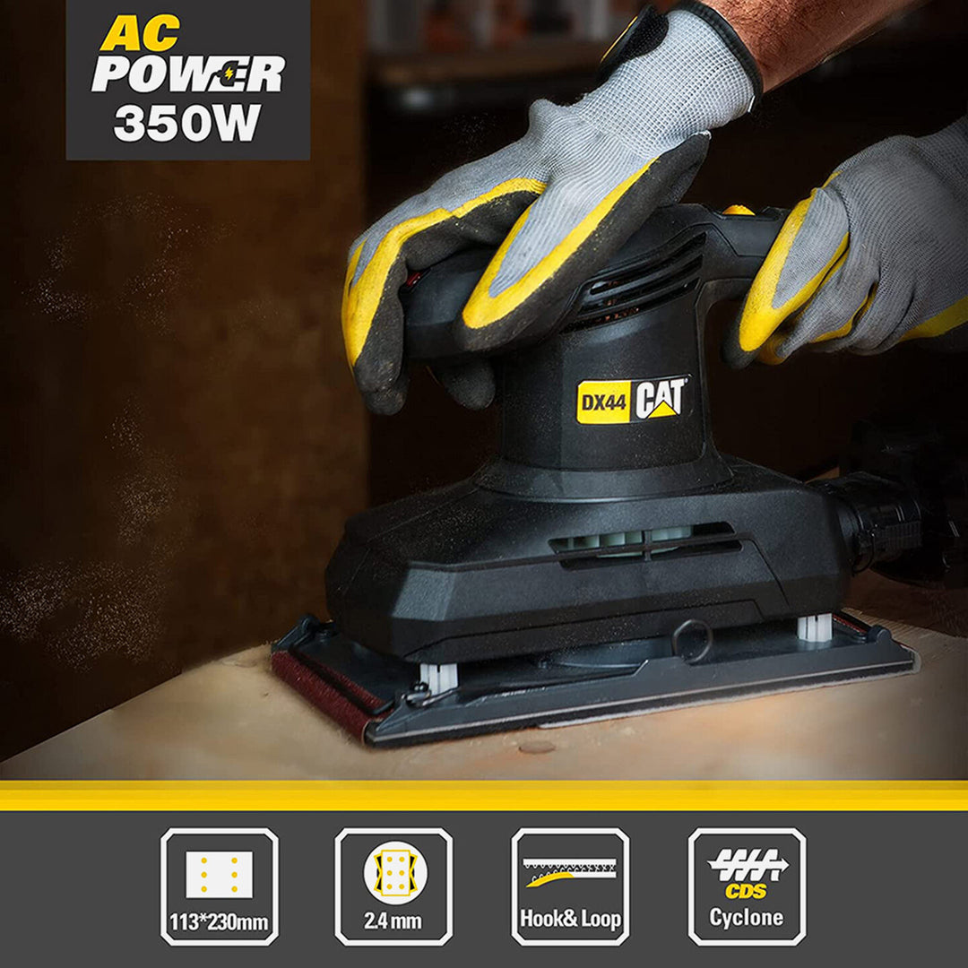 CAT DX44 350Watt Profesyonel Devir Ayarlı Titreşimli Zımpara 9