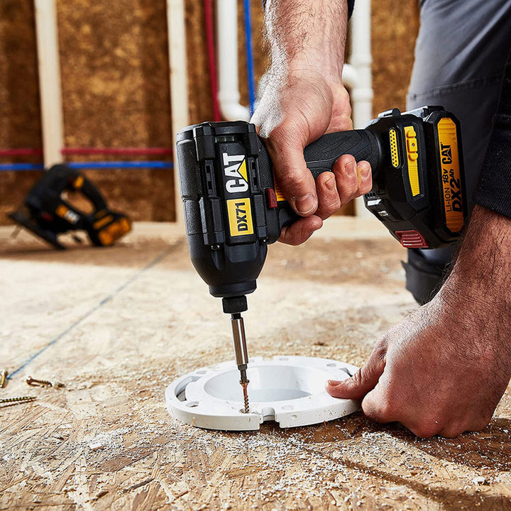 CAT DX71B 18Volt 215Nm Kömürsüz Profesyonel Şarjlı Darbeli Tornavida (Akü Dahil Değildir) 5