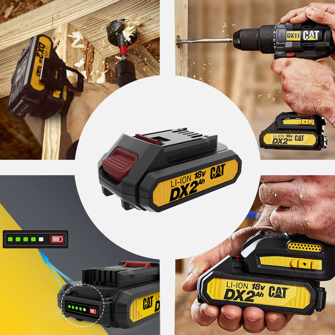CAT DXB2 18 V 2 ah. Li-ion 5 Kademeli Akü ve Şarj Cihazı 4