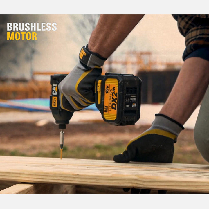 CAT DX71 18Volt 2.0Ah Li-ion Çift Akülü 215Nm Kömürsüz Profesyonel Şarjlı Darbeli Tornavida 8