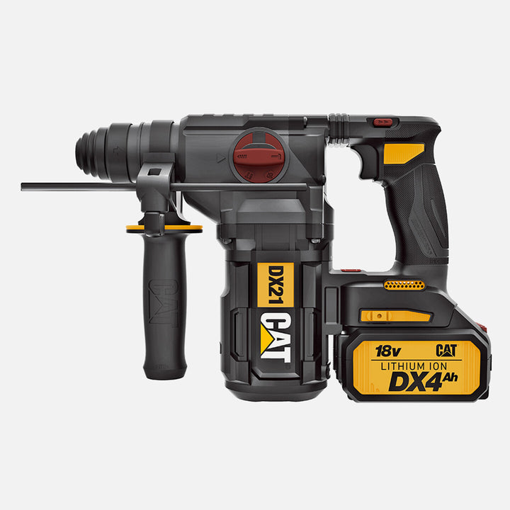 CAT DX21 18Volt 4.0Ah 2.2J Li-ion Çift Akülü Şarjlı Kömürsüz Profesyonel SDS-Plus Pnömatik Kırıcı Delici 4