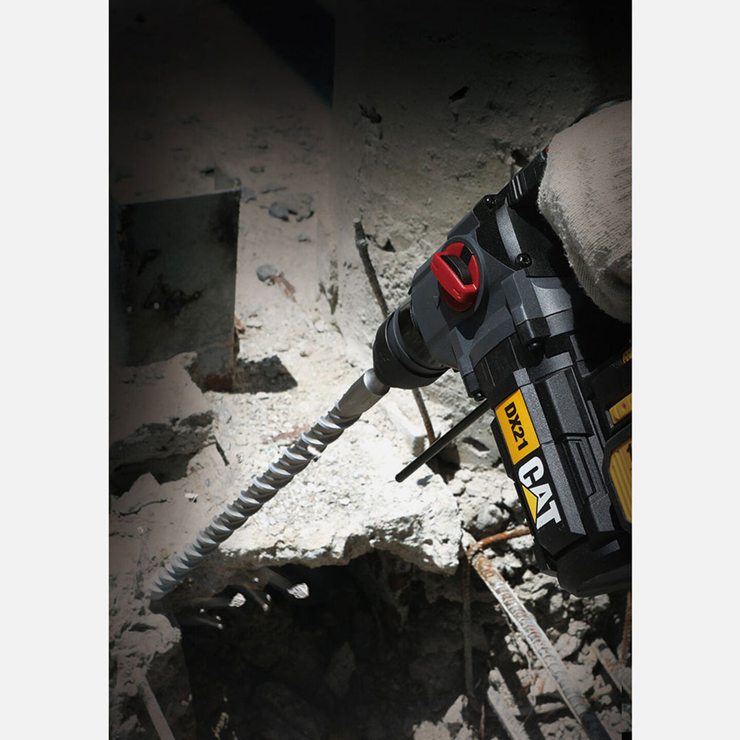 CAT DX21 18Volt 4.0Ah 2.2J Li-ion Çift Akülü Şarjlı Kömürsüz Profesyonel SDS-Plus Pnömatik Kırıcı Delici 9
