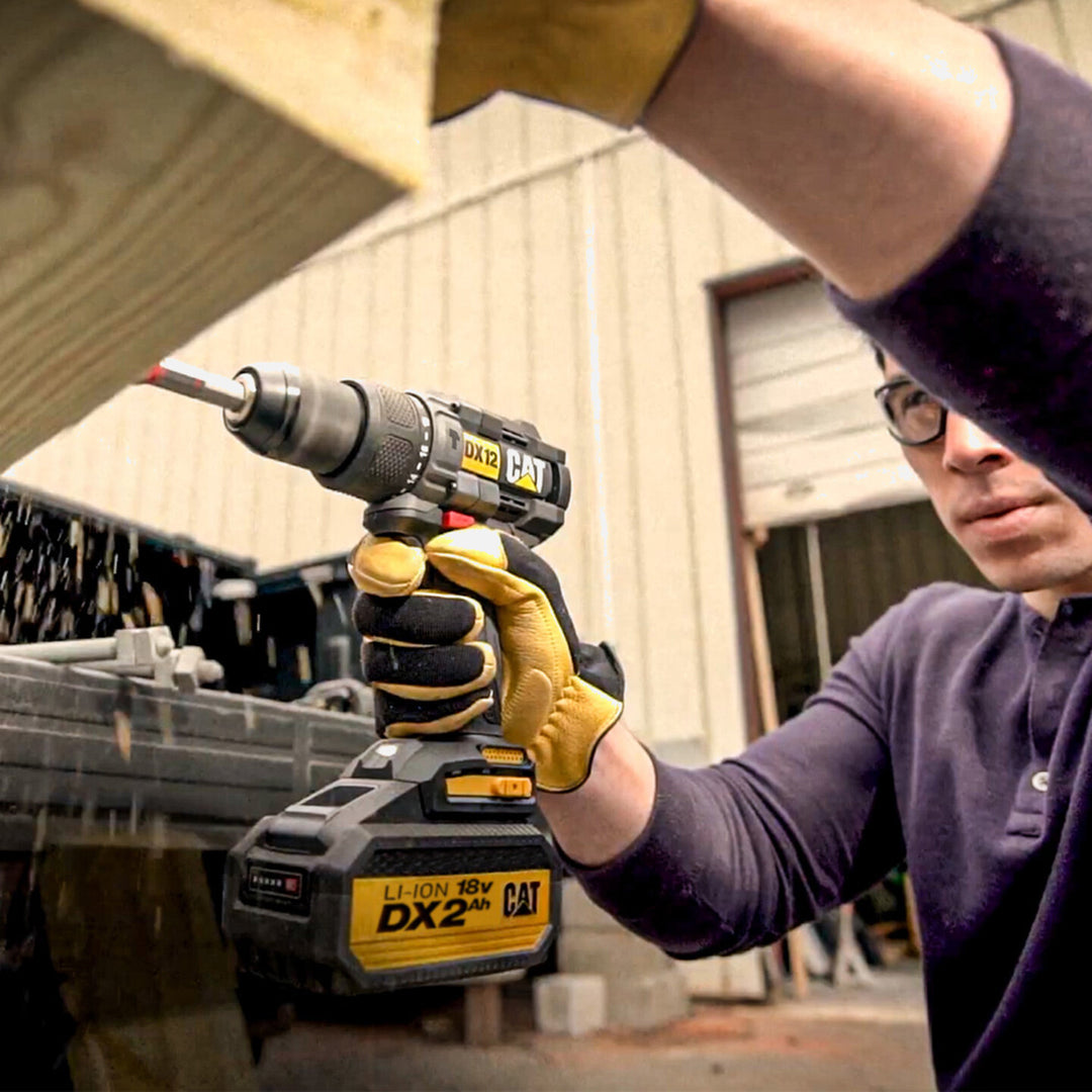 CAT DX12K 18 V 2 Ah Çift Akülü Li-ion Darbeli Profesyonel Akülü Matkap ve Vidalama + DX71 Kömürsüz Darbeli Tornavida Kombo Set 8