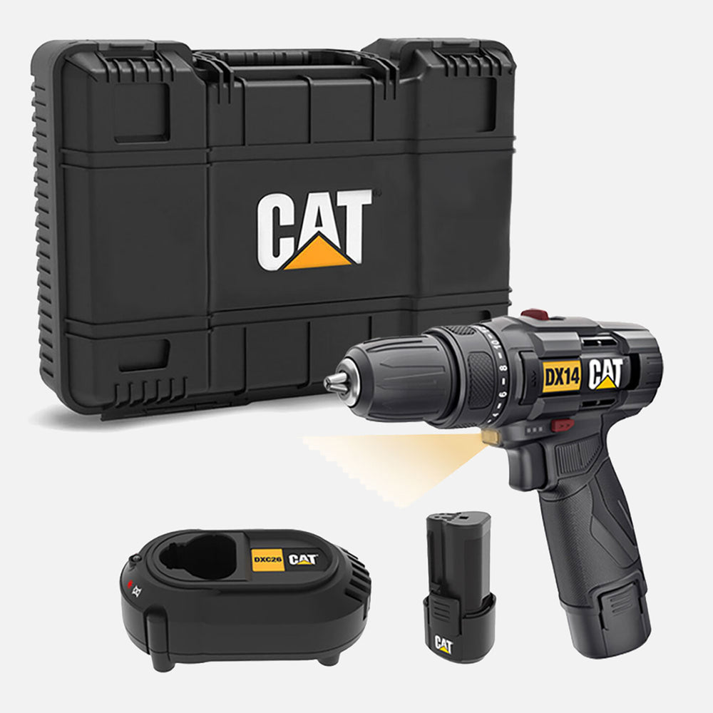 CAT DX14.2 12Volt/2.0Ah Li-ion Çift Akülü Profesyonel Şarjlı Matkap 2