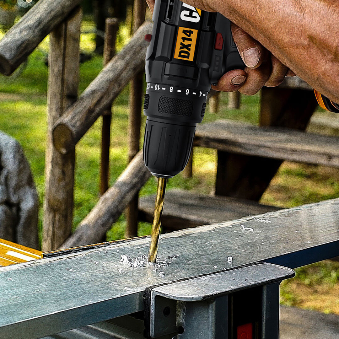 CAT DX14.2 12Volt/2.0Ah Li-ion Çift Akülü Profesyonel Şarjlı Matkap 4