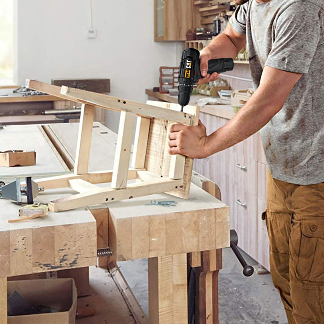 CAT DX14.2 12Volt/2.0Ah Li-ion Çift Akülü Profesyonel Şarjlı Matkap 9