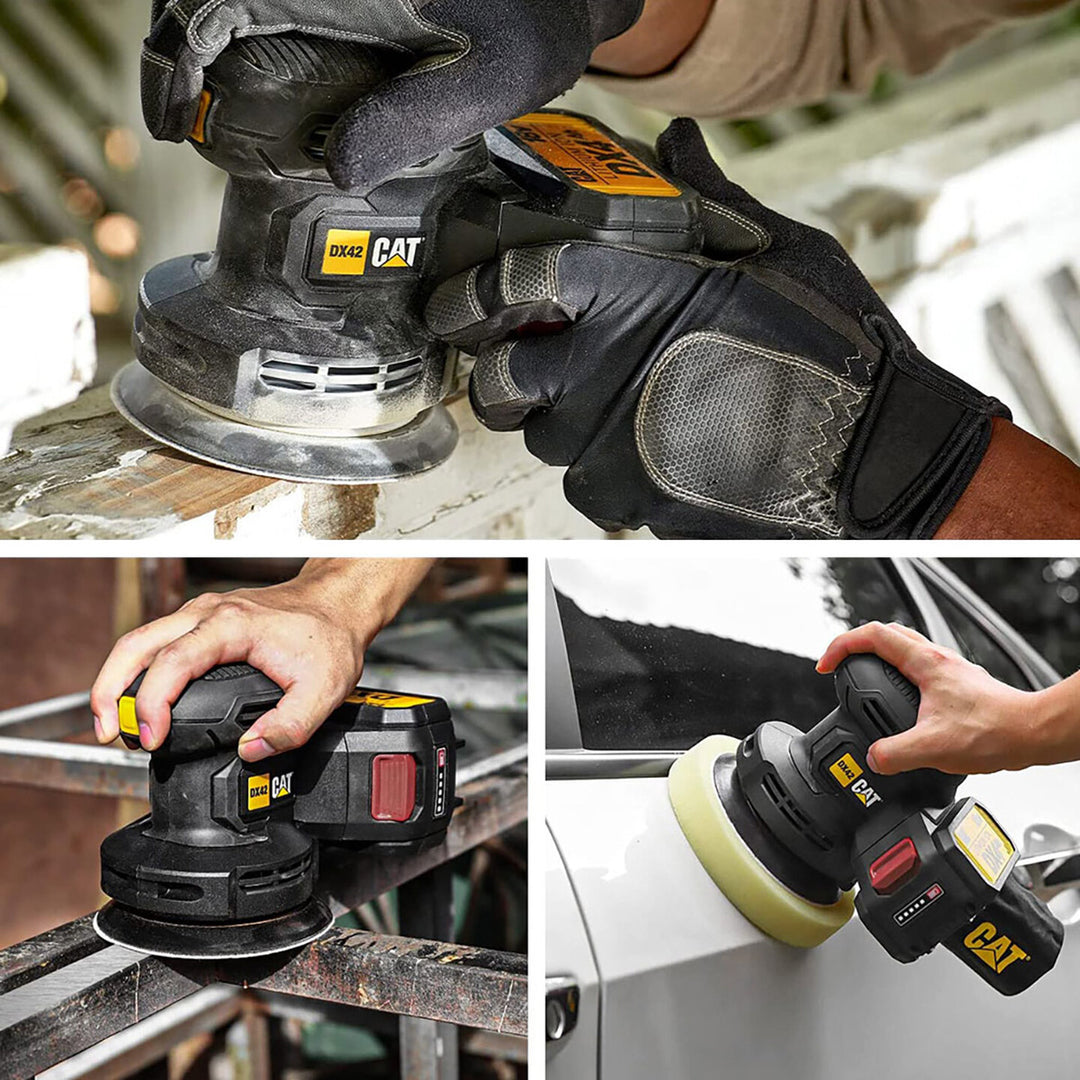 Cat DX42B 18Volt 125mm Profesyonel Devir Ayarlı Eksantrik Zımpara (Akü Dahil Değildir) 5