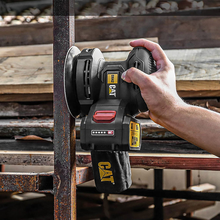 Cat DX42B 18Volt 125mm Profesyonel Devir Ayarlı Eksantrik Zımpara (Akü Dahil Değildir) 7