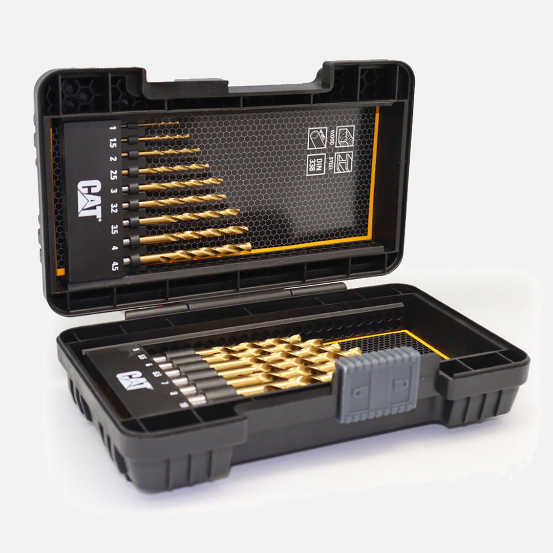 Cat DA02901 16 Parça Profesyonel Titanyum Kaplama HSS Metal Delici Matkap Ucu 2