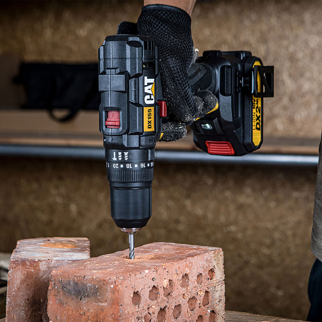 CAT DX155.1 18Volt/2.0Ah Li-ion Çift Akülü Profesyonel Şarjlı Darbeli Matkap 3