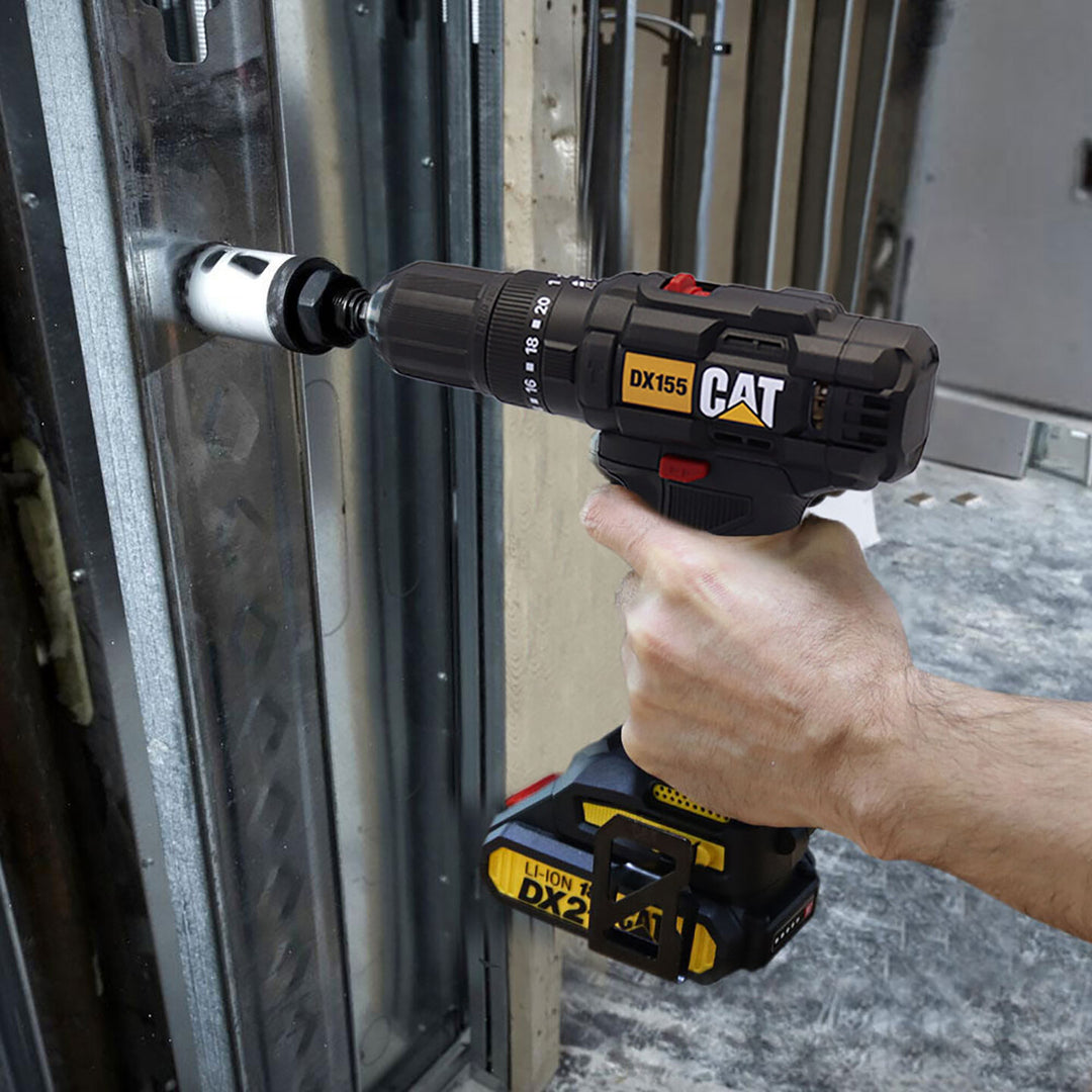 CAT DX155.1 18Volt/2.0Ah Li-ion Çift Akülü Profesyonel Şarjlı Darbeli Matkap 5