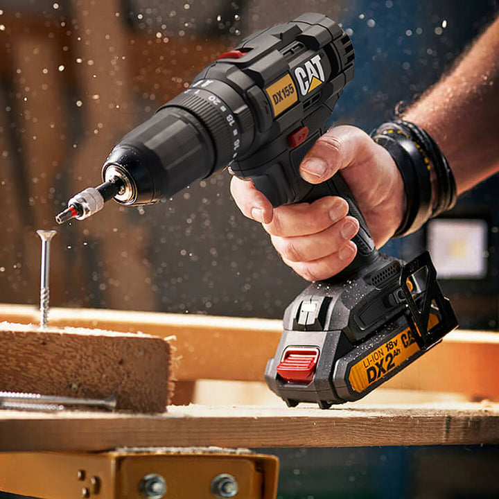 CAT DX155.1 18Volt/2.0Ah Li-ion Çift Akülü Profesyonel Şarjlı Darbeli Matkap 7