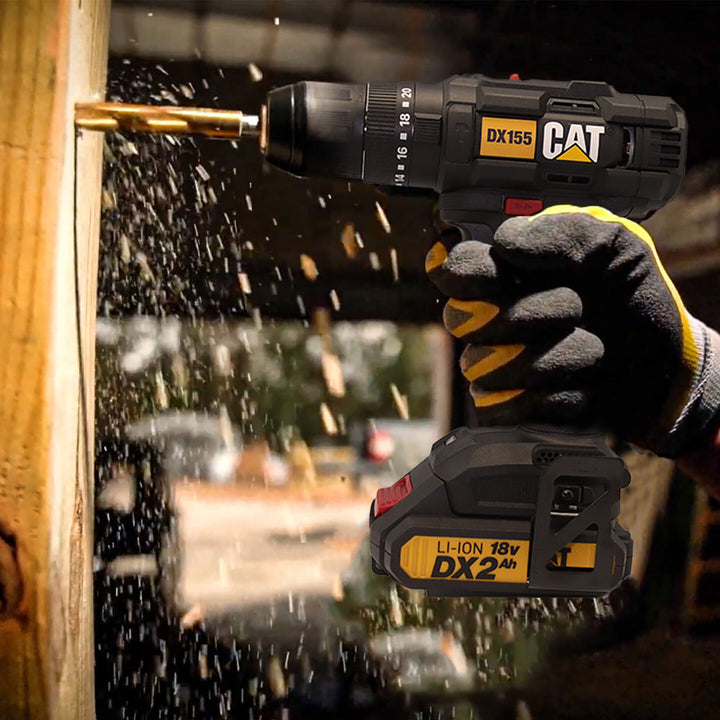 CAT DX155.1 18Volt/2.0Ah Li-ion Çift Akülü Profesyonel Şarjlı Darbeli Matkap 9