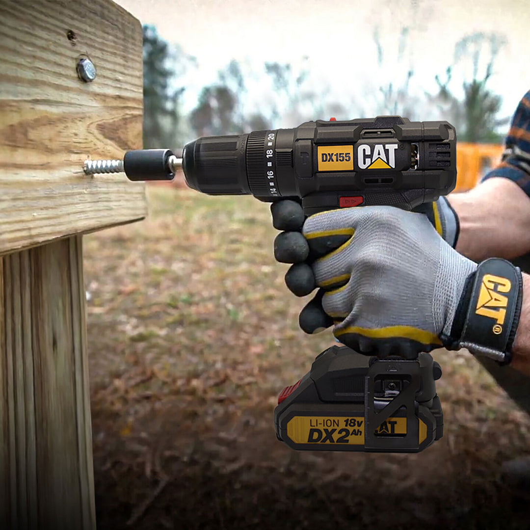 CAT DX155.1 18Volt/2.0Ah Li-ion Çift Akülü Profesyonel Şarjlı Darbeli Matkap 10