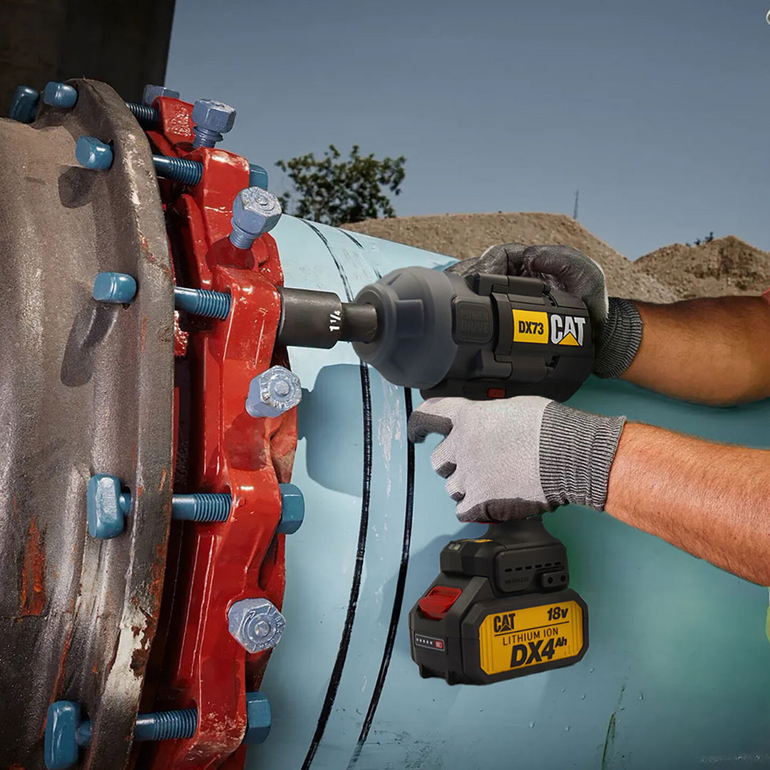 CAT DX73 18Volt 4.0 Ah. Çift Akülü 1700/2100Nm Kömürsüz Profesyonel Şarjlı Somun Sıkma 4