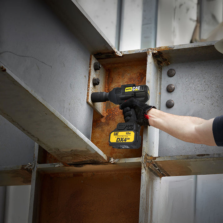 CAT DX73 18Volt 4.0 Ah. Çift Akülü 1700/2100Nm Kömürsüz Profesyonel Şarjlı Somun Sıkma 5