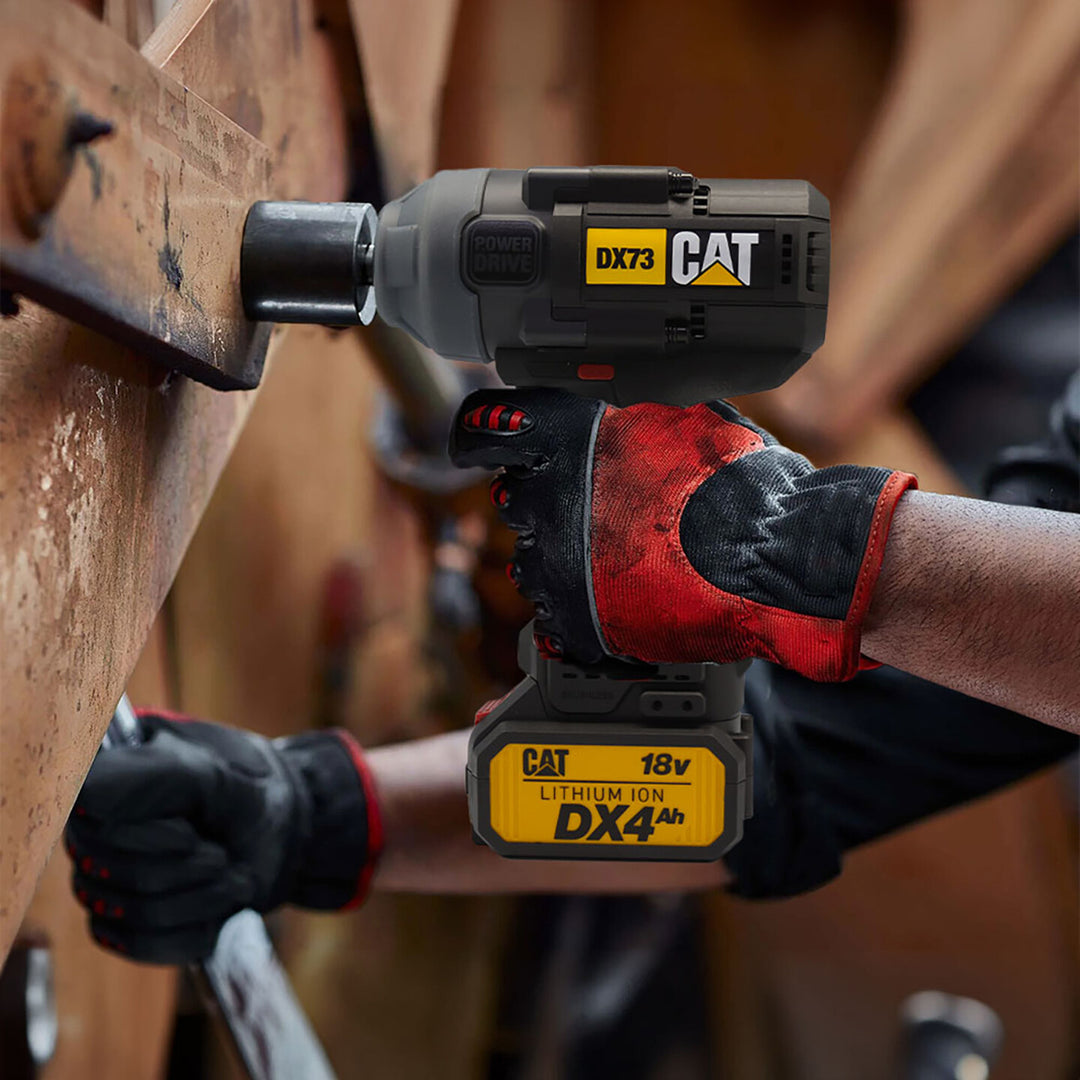 CAT DX73 18Volt 4.0 Ah. Çift Akülü 1700/2100Nm Kömürsüz Profesyonel Şarjlı Somun Sıkma 7