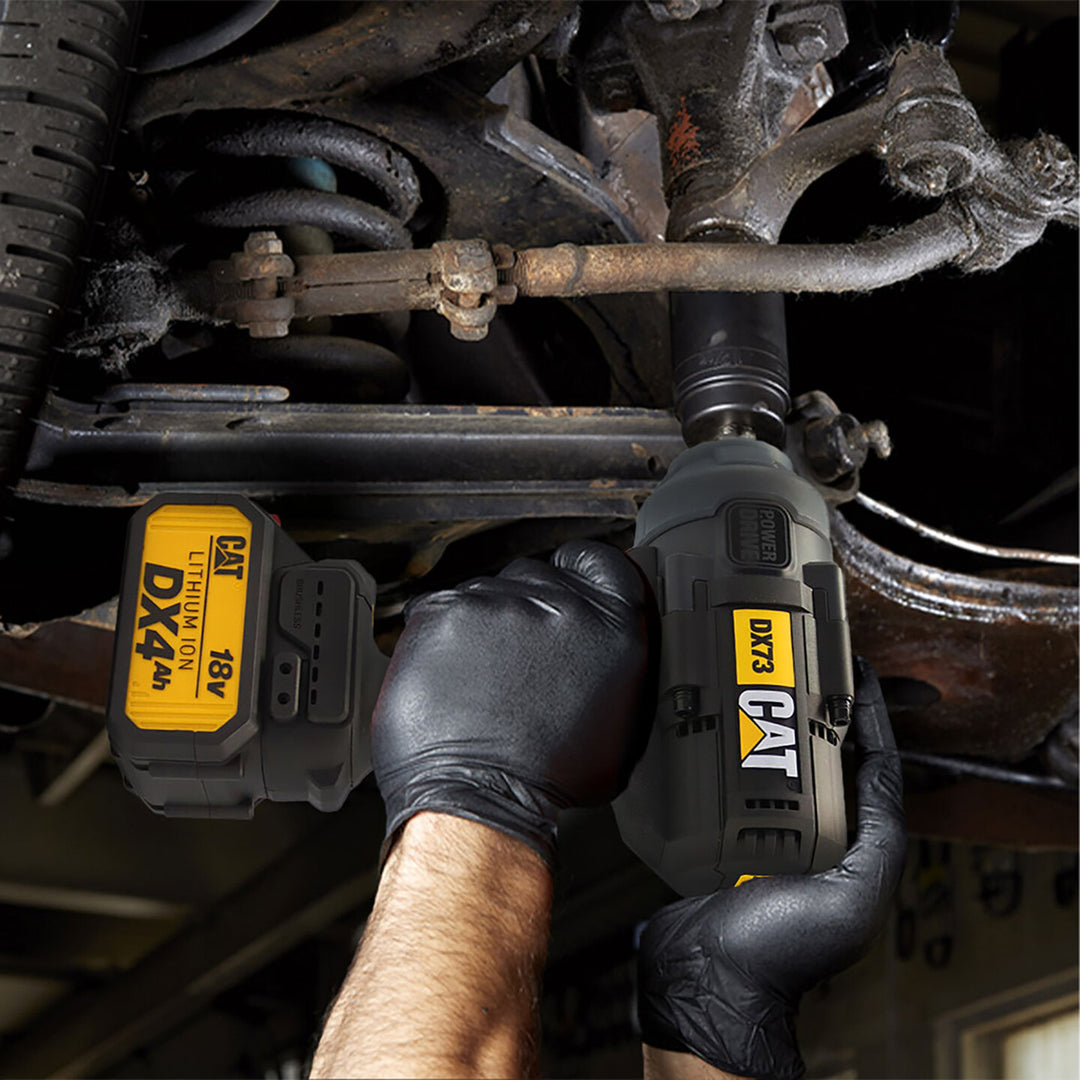 CAT DX73 18Volt 4.0 Ah. Çift Akülü 1700/2100Nm Kömürsüz Profesyonel Şarjlı Somun Sıkma 8